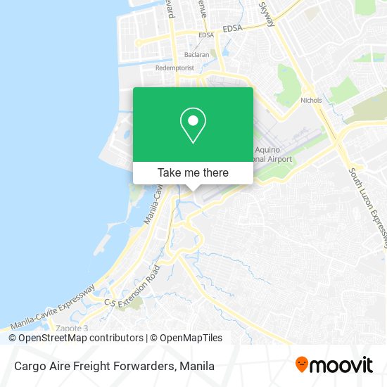 Cargo Aire Freight Forwarders map