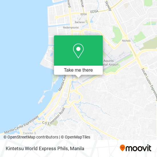 Kintetsu World Express Phils map