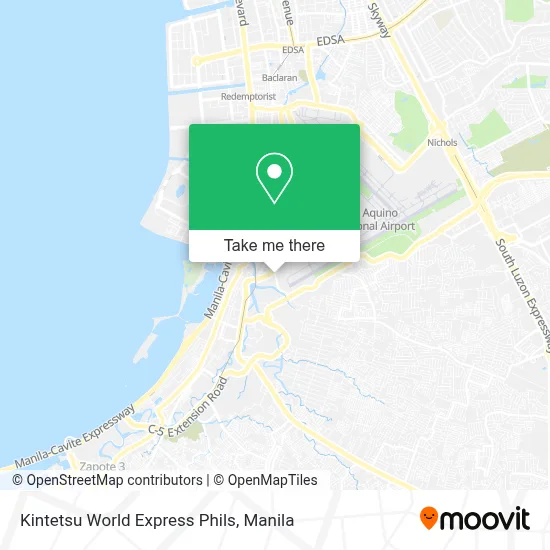 Kintetsu World Express Phils map