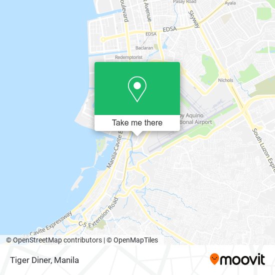 Tiger Diner map