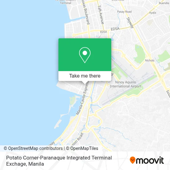 Potato Corner-Paranaque Integrated Terminal Exchage map