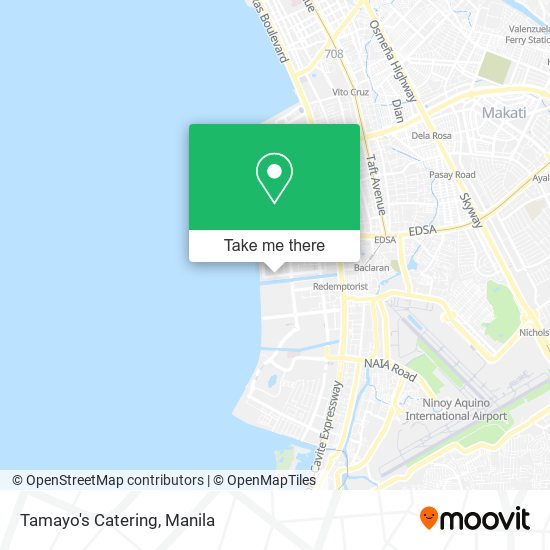 Tamayo's Catering map