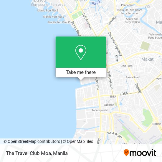 The Travel Club Moa map