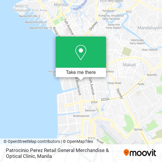 Patrocinio Perez Retail General Merchandise & Optical Clinic map
