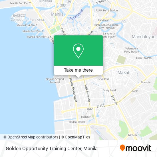 Golden Opportunity Training Center map