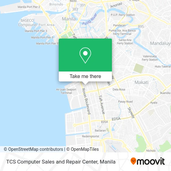 TCS Computer Sales and Repair Center map