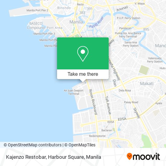 Kajenzo Restobar, Harbour Square map