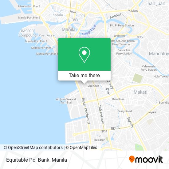 Equitable Pci Bank map