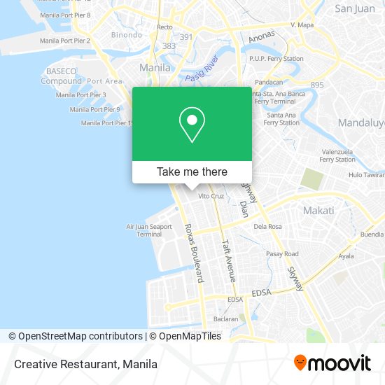 Creative Restaurant map