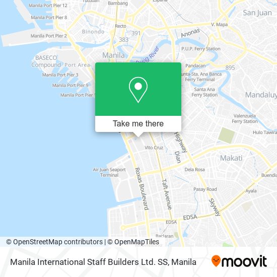 Manila International Staff Builders Ltd. SS map