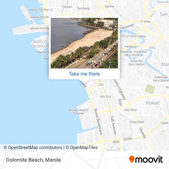 Dolomite Beach map