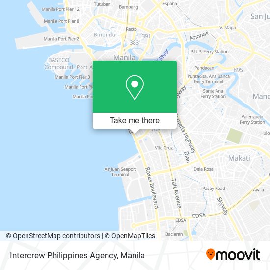Intercrew Philippines Agency map