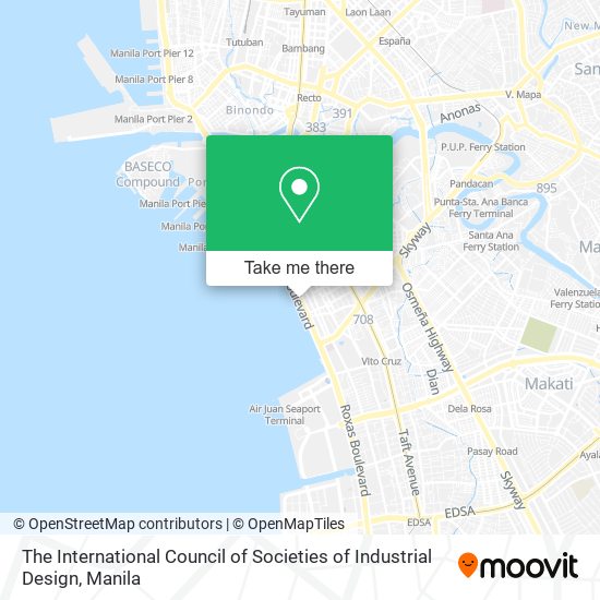 The International Council of Societies of Industrial Design map