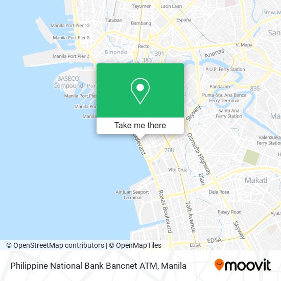Philippine National Bank Bancnet ATM map