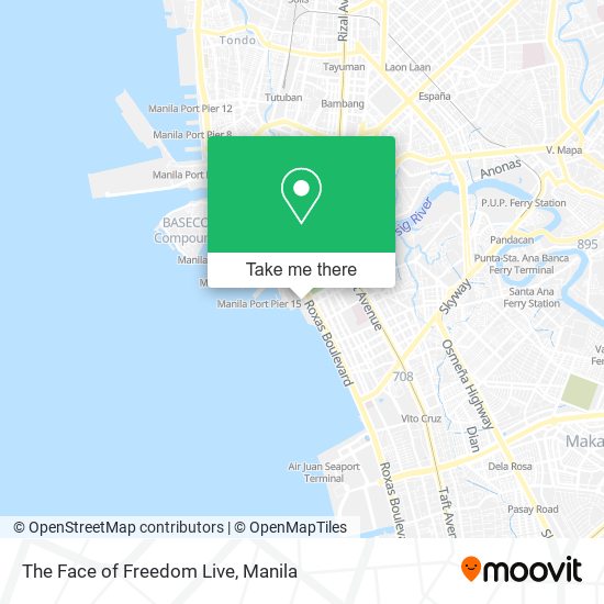 The Face of Freedom Live map