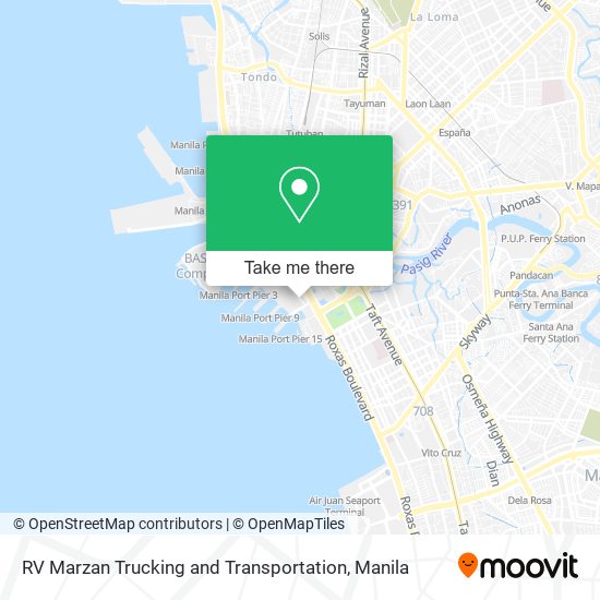 RV Marzan Trucking and Transportation map