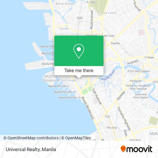 Universal Realty map