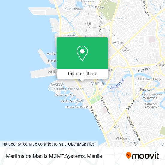 Mariima de Manila MGMT.Systems map