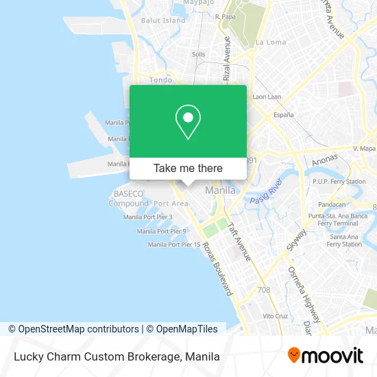 Lucky Charm Custom Brokerage map