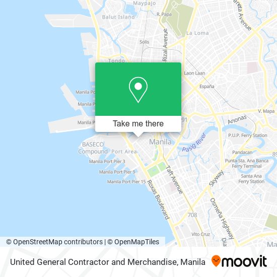 United General Contractor and Merchandise map