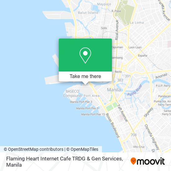 Flaming Heart Internet Cafe TRDG & Gen Services map