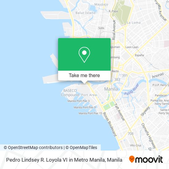 Pedro Lindsey R. Loyola VI in Metro Manila map