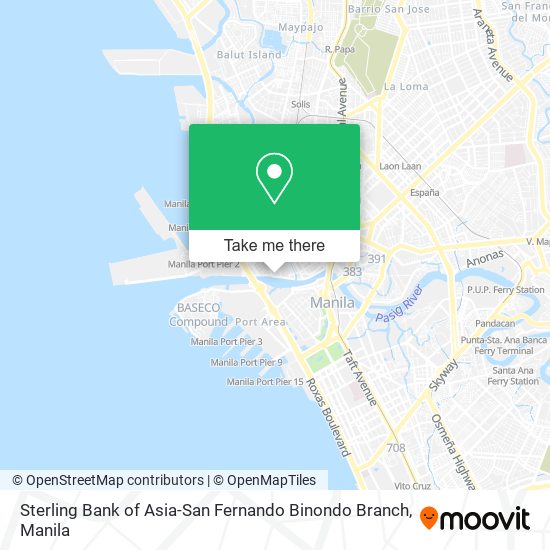 Sterling Bank of Asia-San Fernando Binondo Branch map