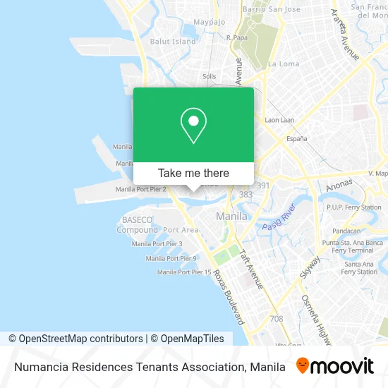 Numancia Residences Tenants Association map