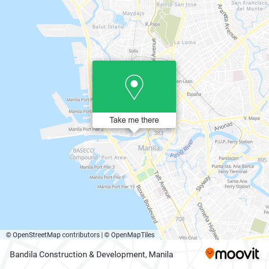 Bandila Construction & Development map