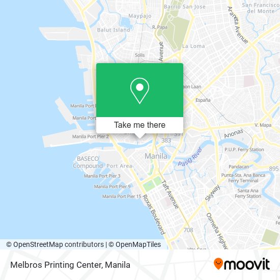 Melbros Printing Center map