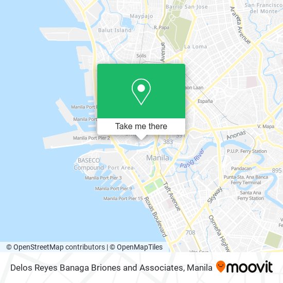 Delos Reyes Banaga Briones and Associates map