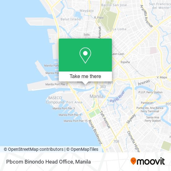 Pbcom Binondo Head Office map