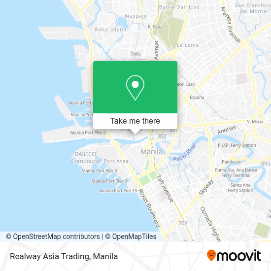 Realway Asia Trading map