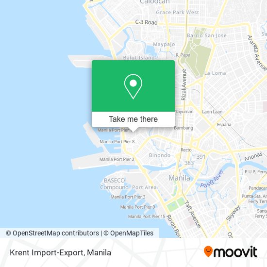 Krent Import-Export map