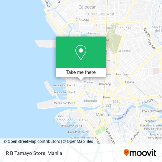 R B Tamayo Store map