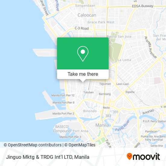 Jinguo Mktg & TRDG Int'l LTD map