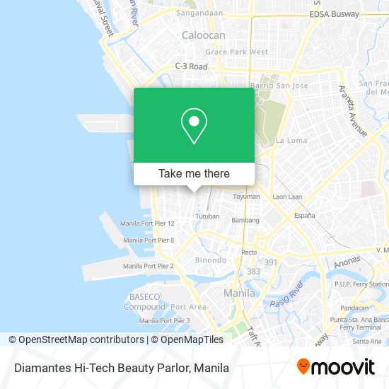 Diamantes Hi-Tech Beauty Parlor map