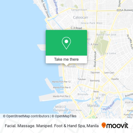 Facial. Massage. Maniped. Foot & Hand Spa map