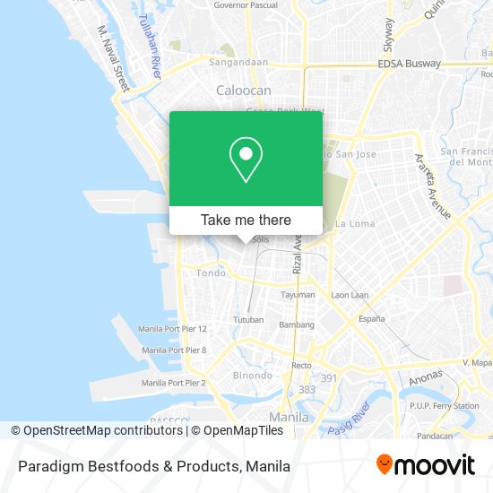 Paradigm Bestfoods & Products map