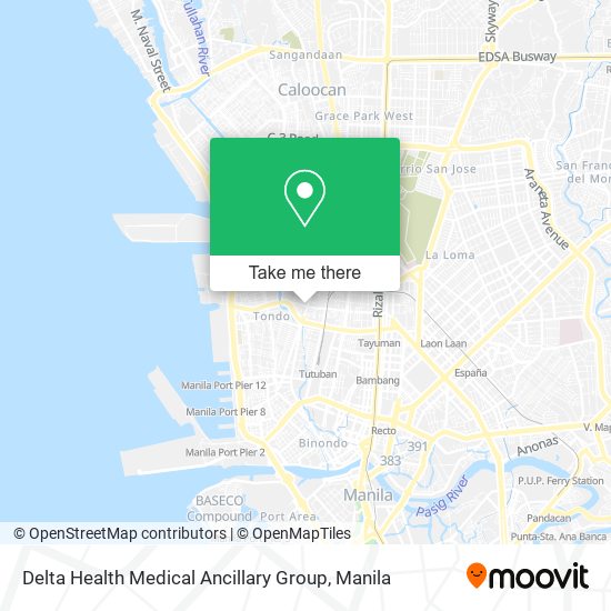 Delta Health Medical Ancillary Group map