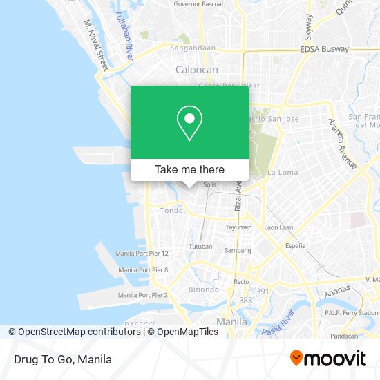 Drug To Go map