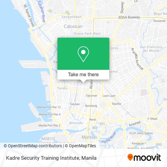 Kadre Security Training Institute map