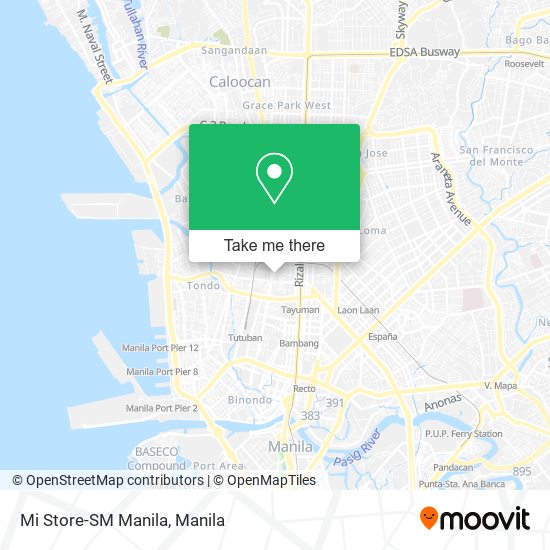Mi Store-SM Manila map