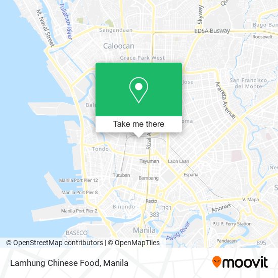 Lamhung Chinese Food map