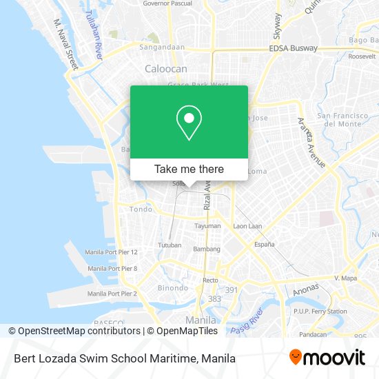 Bert Lozada Swim School Maritime map