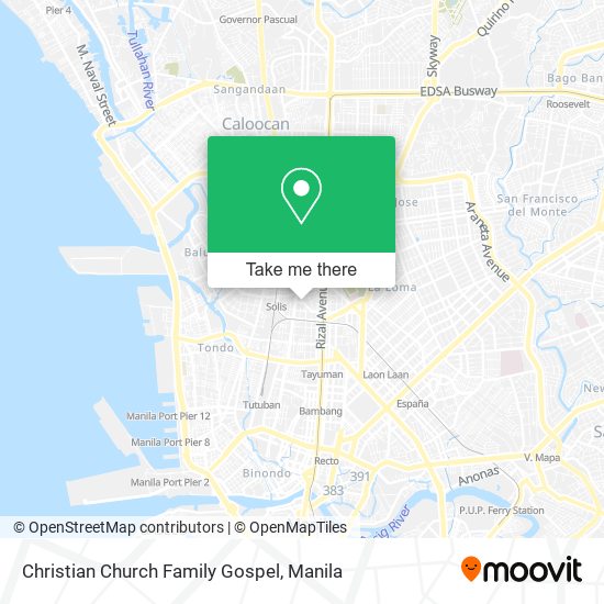 Christian Church Family Gospel map