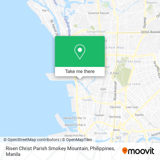 Risen Christ Parish Smokey Mountain, Philippines map