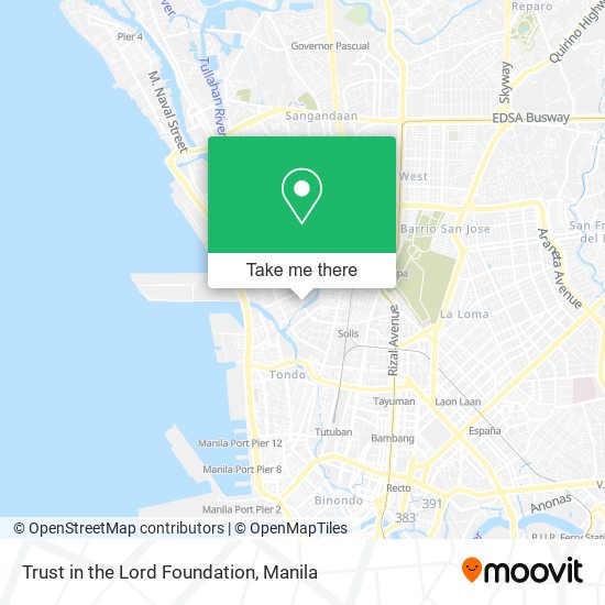 Trust in the Lord Foundation map