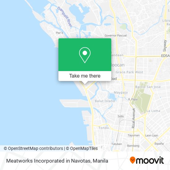 Meatworks Incorporated in Navotas map