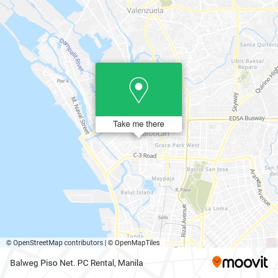 Balweg Piso Net. PC Rental map